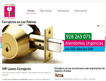 Tablet Screenshot of cerrajerosenlaspalmas.com